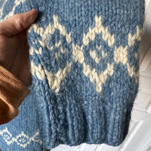 COPY - Handmade heavy duty wool cardigan zip up sweater - Picture 4 of 7